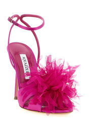 Aquazzura Fuchsia Textile Stiletto Heel Sandals