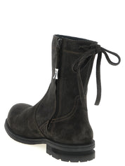 Kiko Kostadinov Brown Calfskin Ankle Boots