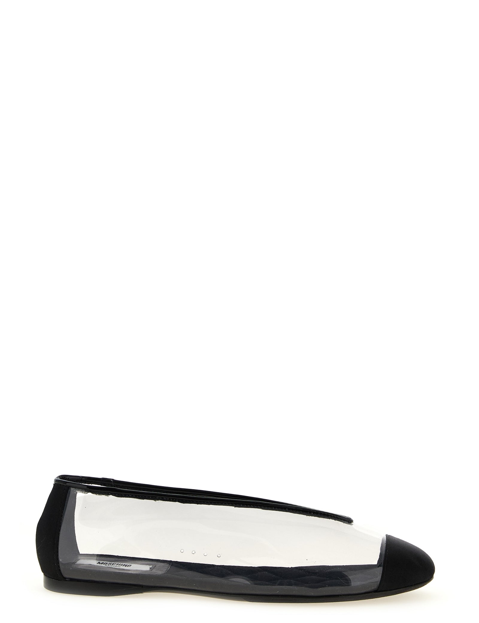 Moschino Black PVC Ballet Flats