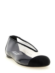 Moschino Black PVC Ballet Flats