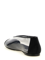 Moschino Black PVC Ballet Flats