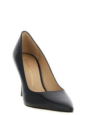 Stuart Weitzman Black Calfskin High-Heel Pumps