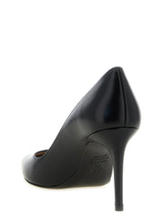 Stuart Weitzman Black Calfskin High-Heel Pumps