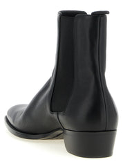 Saint Laurent Black Calfskin Chelsea Boots
