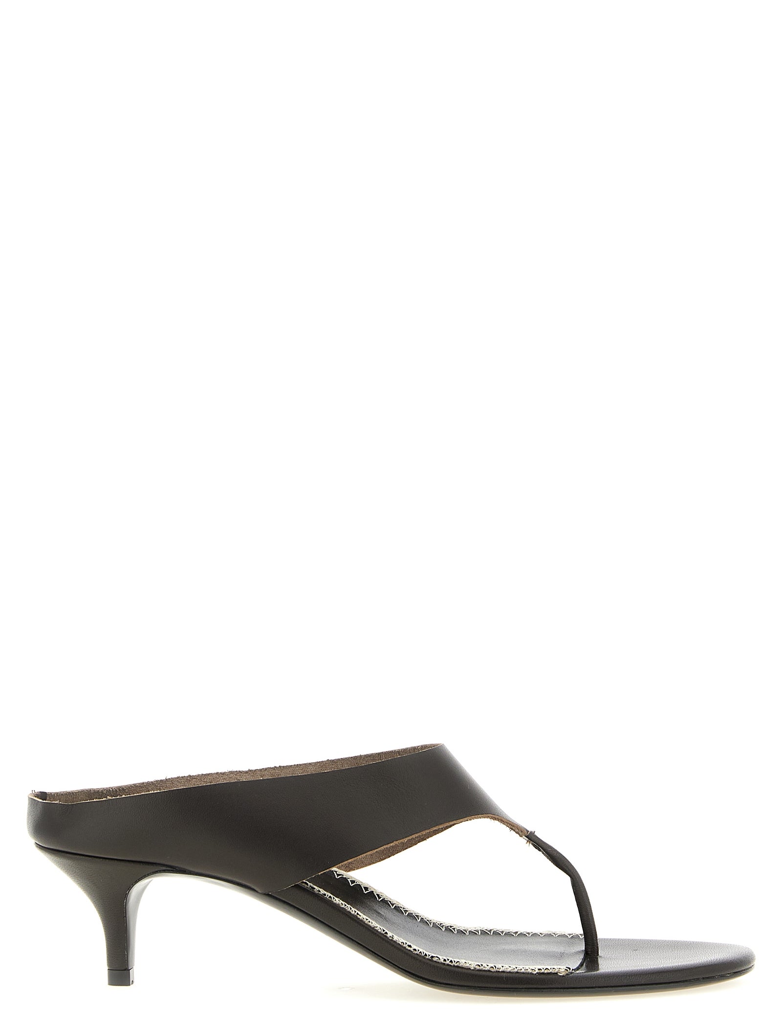 Magda Butrym Brown Napa Leather Stiletto Heel Sandals