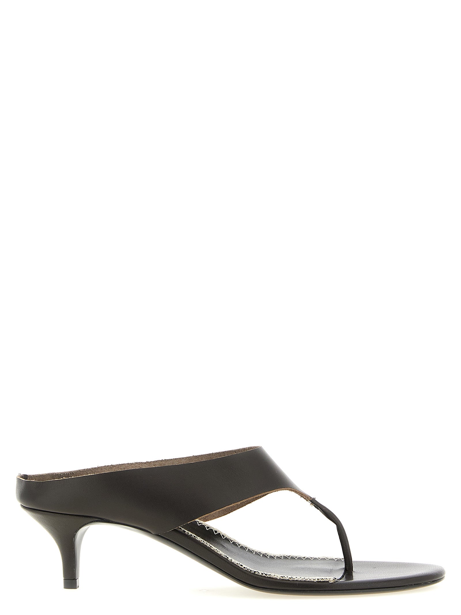 Magda Butrym Brown Napa Leather Stiletto Heel Sandals