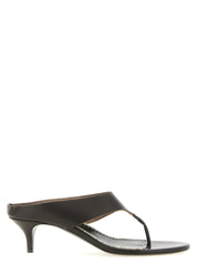 Magda Butrym Brown Napa Leather Stiletto Heel Sandals