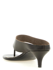 Magda Butrym Brown Napa Leather Stiletto Heel Sandals