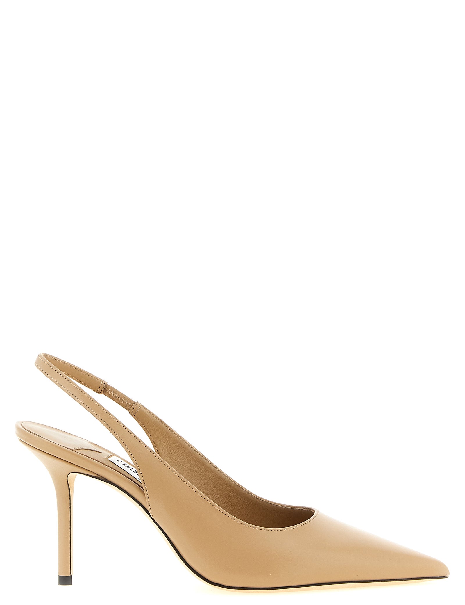 Jimmy Choo Beige Leather High Heel Pumps