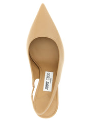 Jimmy Choo Beige Leather High Heel Pumps