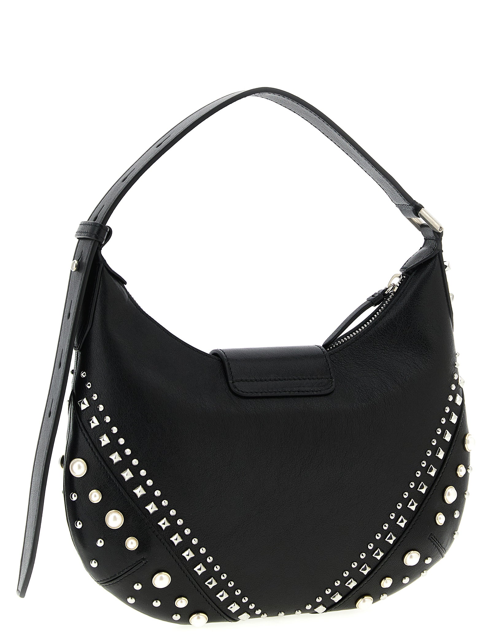 Jimmy Choo White Lamb Leather Shoulder Bag