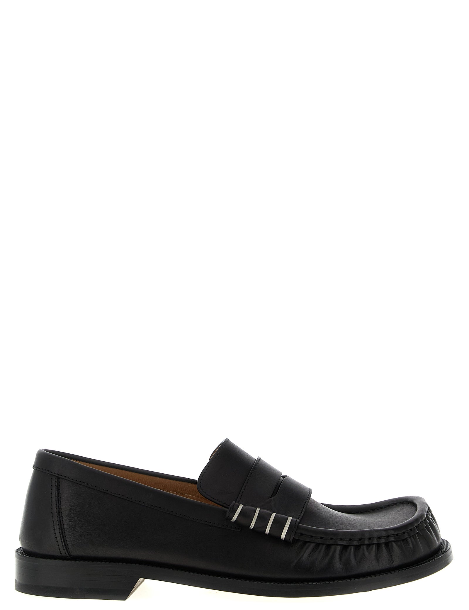 J.W.Anderson Black Calfskin Slip-On Loafers