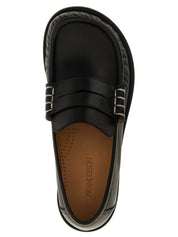 J.W.Anderson Black Calfskin Slip-On Loafers