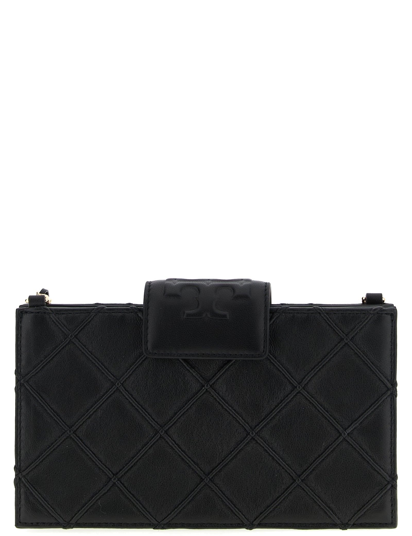 Tory Burch Black Lamb Leather Cardholder