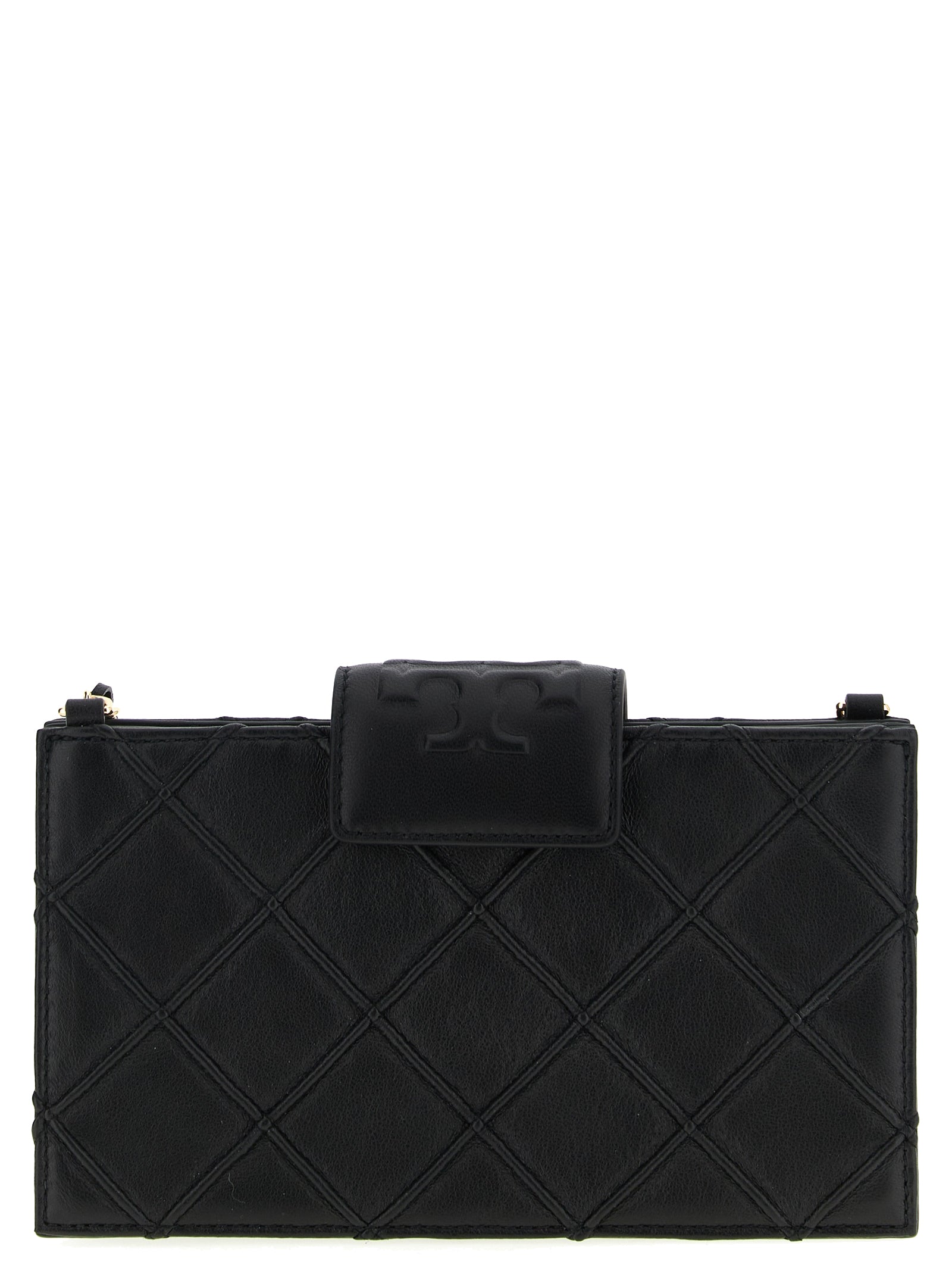 Tory Burch Black Lamb Leather Cardholder