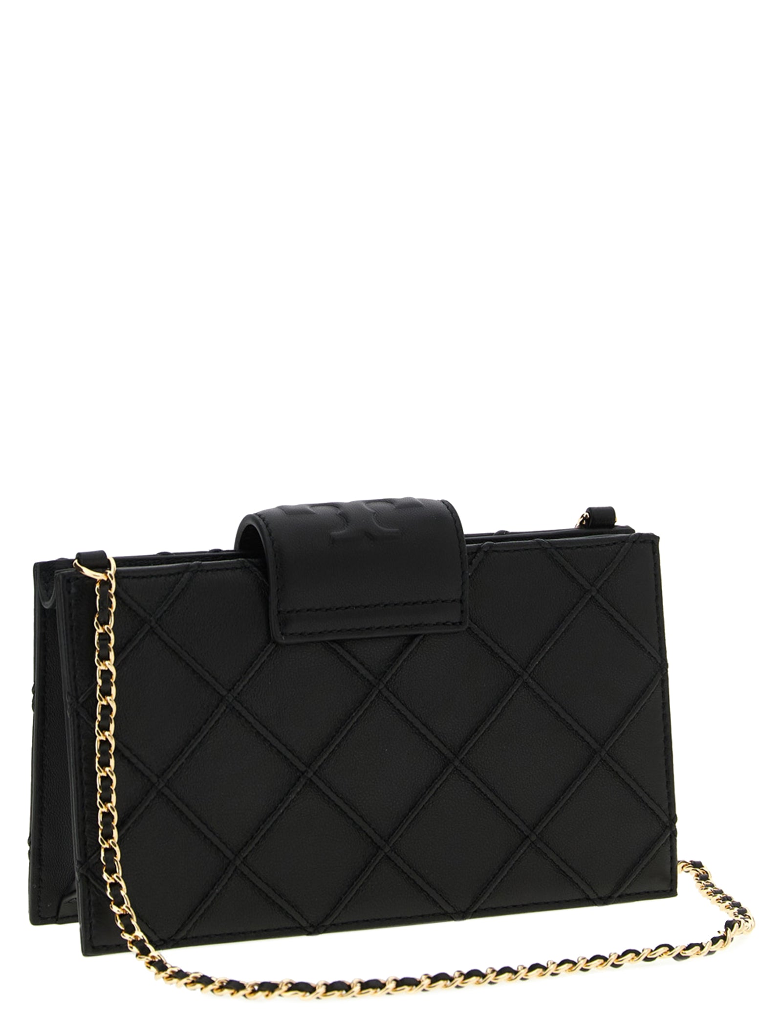 Tory Burch Black Lamb Leather Cardholder