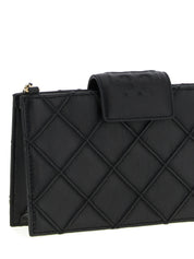 Tory Burch Black Lamb Leather Cardholder