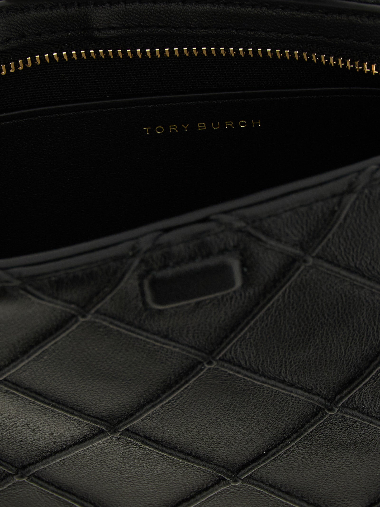 Tory Burch Black Lamb Leather Cardholder