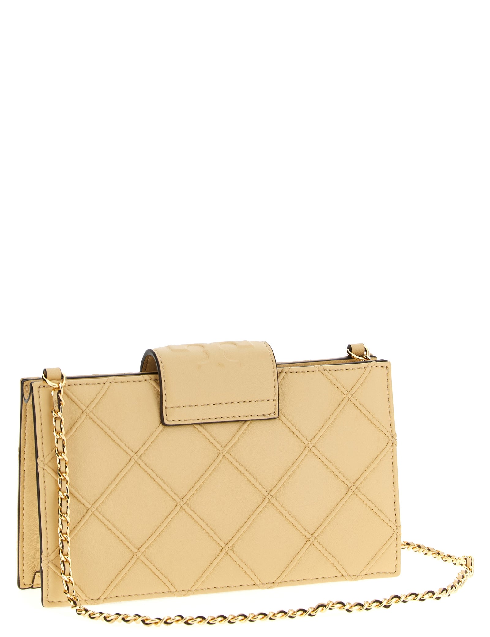 Tory Burch Beige Lamb Leather Cardholder