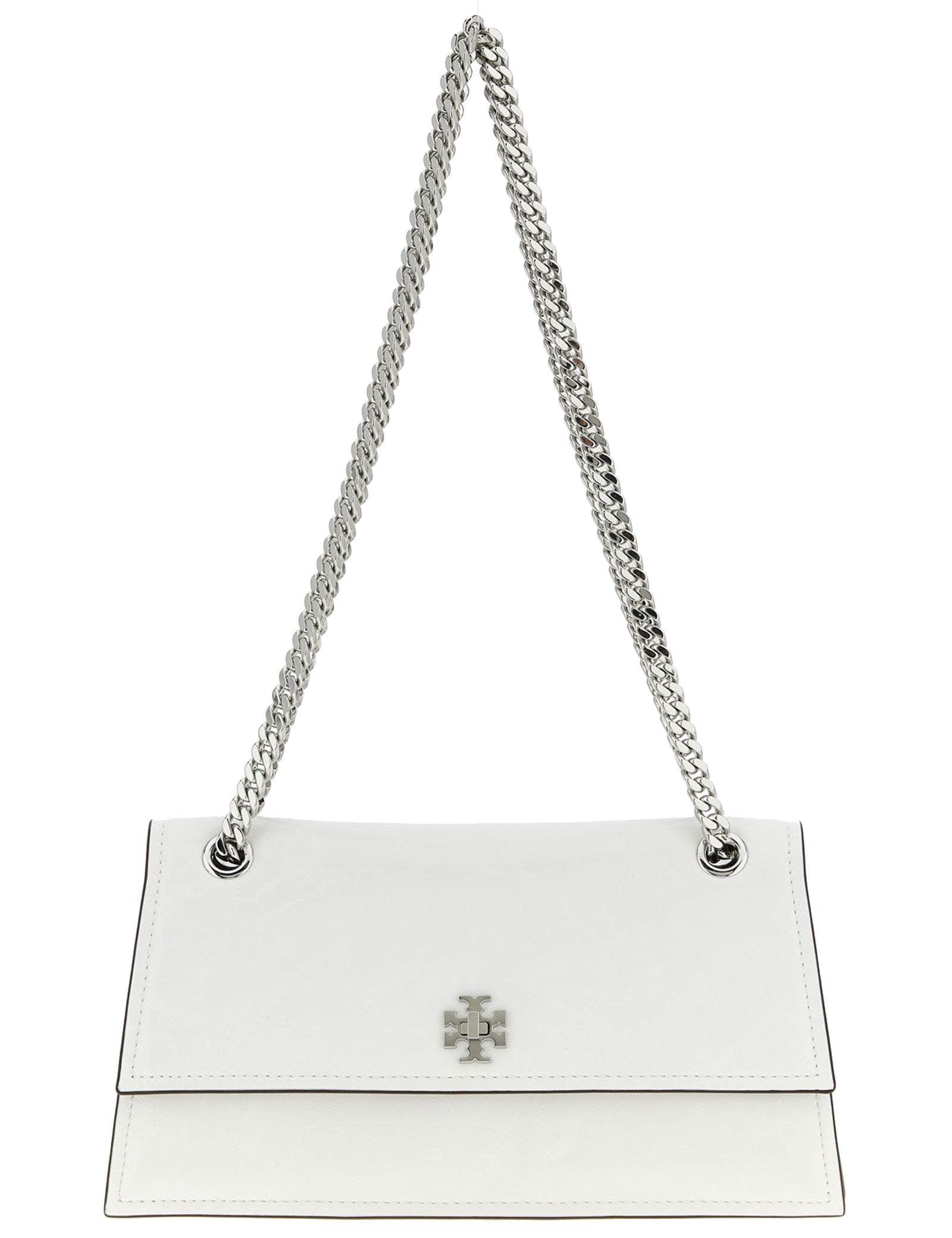 Tory Burch White Lamb Leather Shoulder Bag