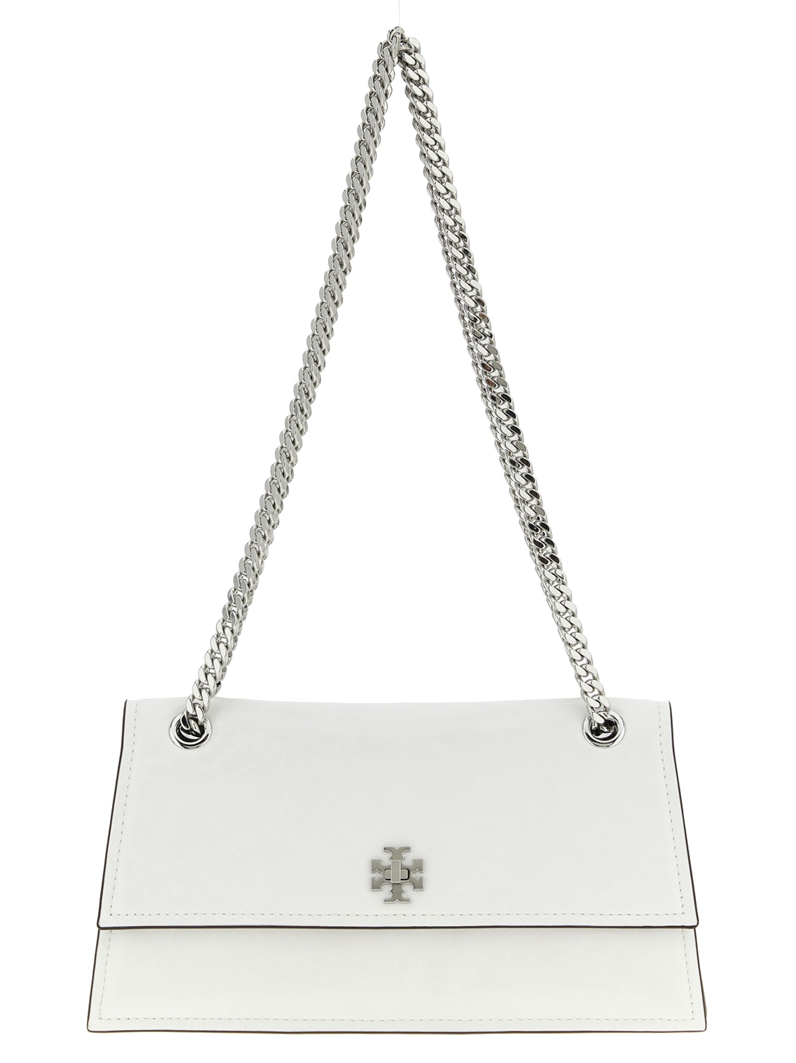Tory Burch White Lamb Leather Shoulder Bag