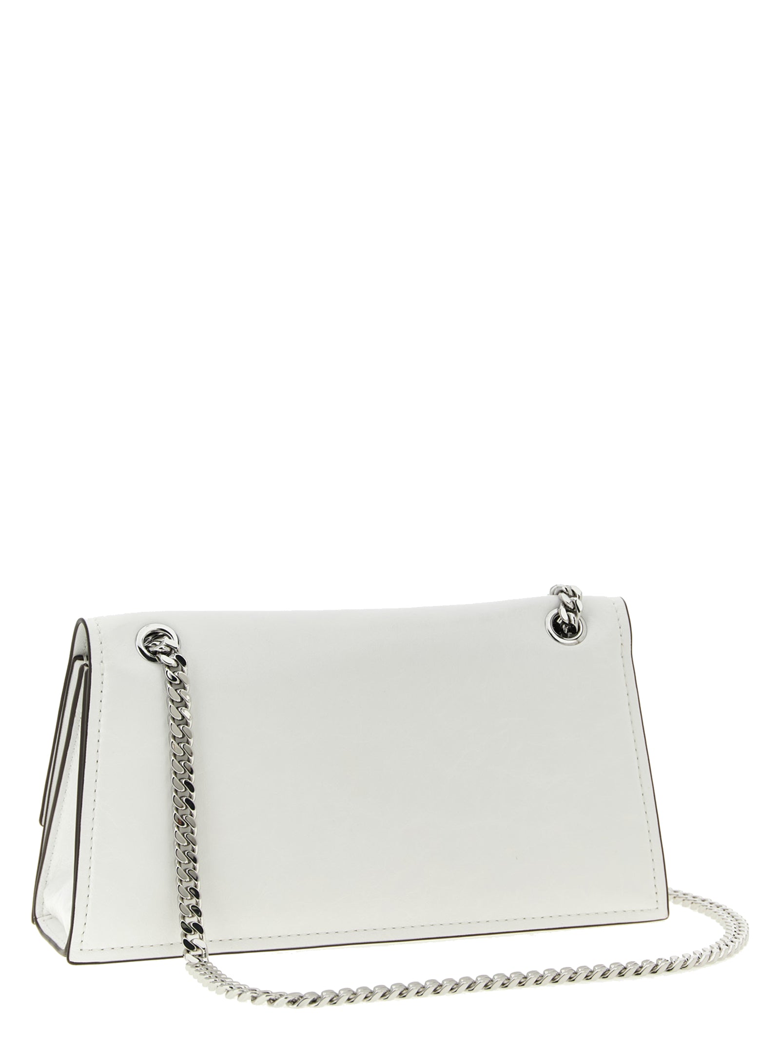Tory Burch White Lamb Leather Shoulder Bag