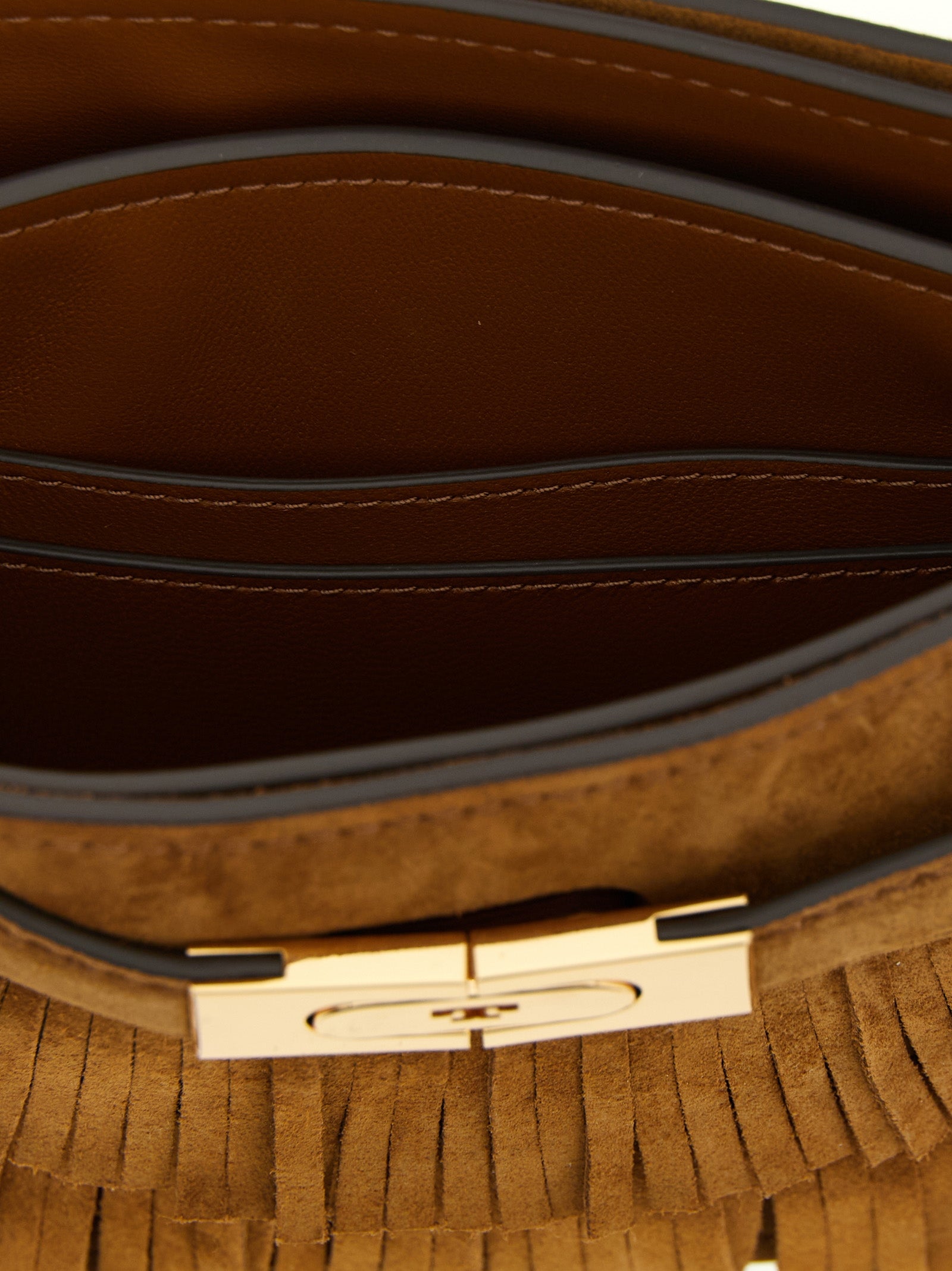 Tory Burch Brown Leather Mini Handbag