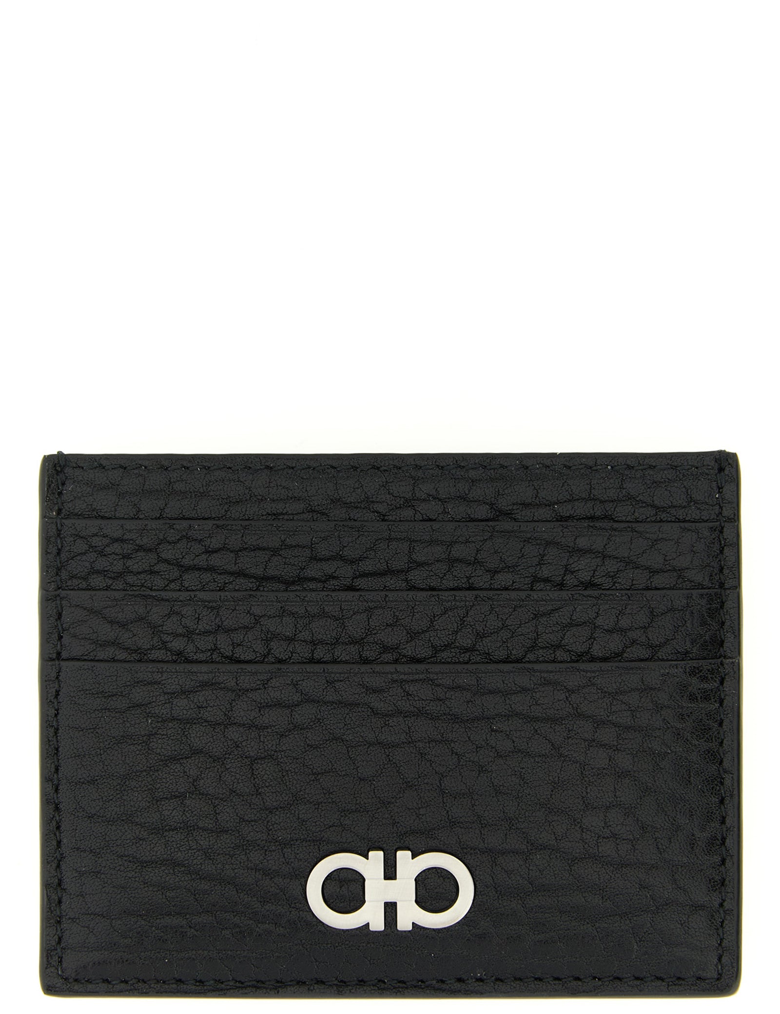 Ferragamo Black Calfskin Cardholder