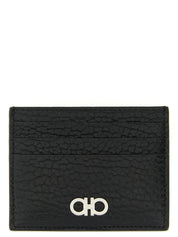 Ferragamo Black Calfskin Cardholder