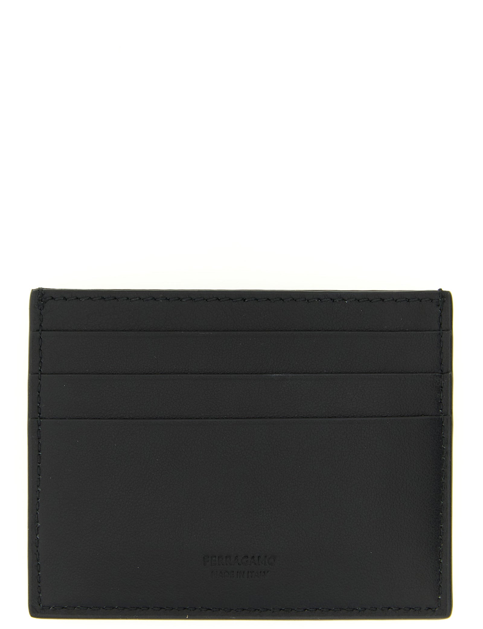 Ferragamo Black Calfskin Cardholder