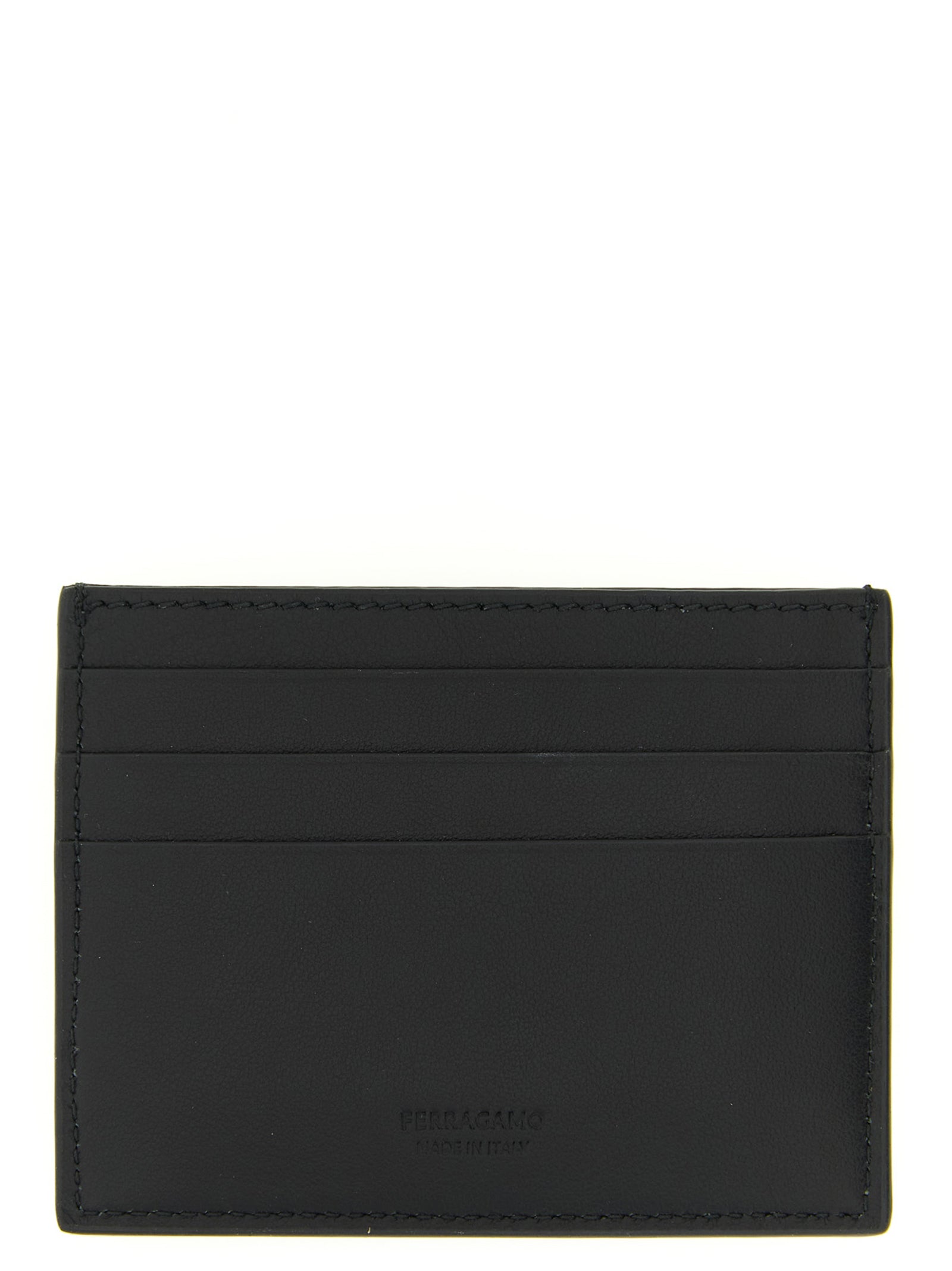 Ferragamo Black Calfskin Cardholder