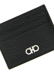 Ferragamo Black Calfskin Cardholder