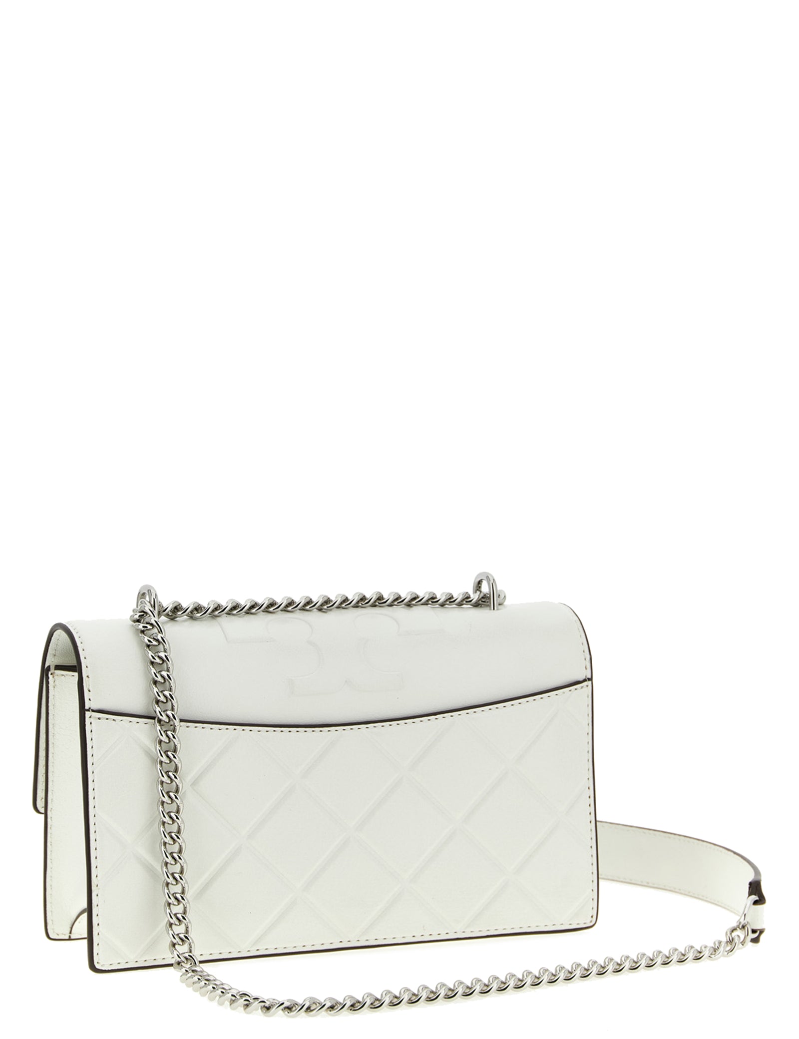 Tory Burch White Goat Leather Crossbody Bag