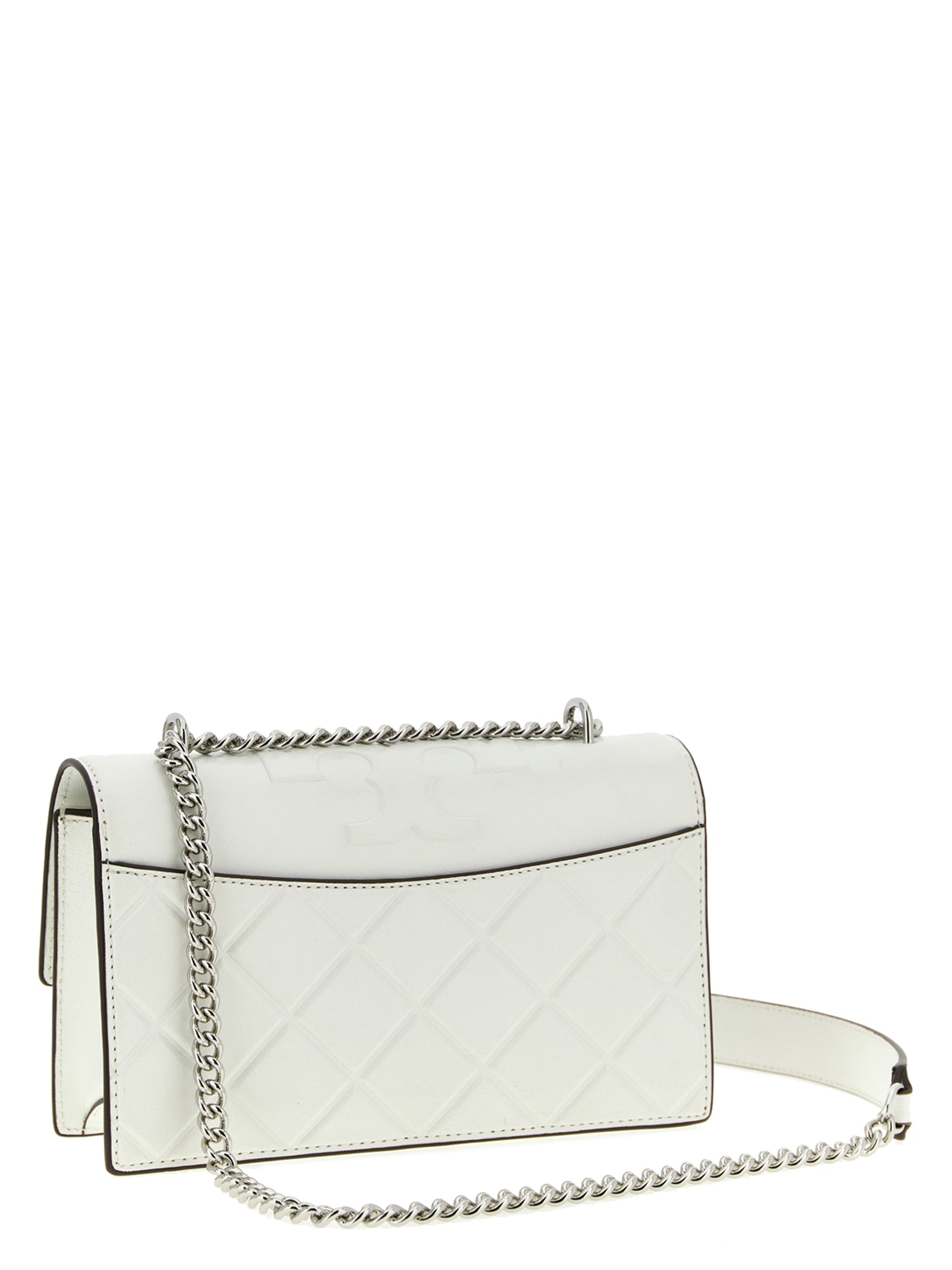 Tory Burch White Goat Leather Crossbody Bag