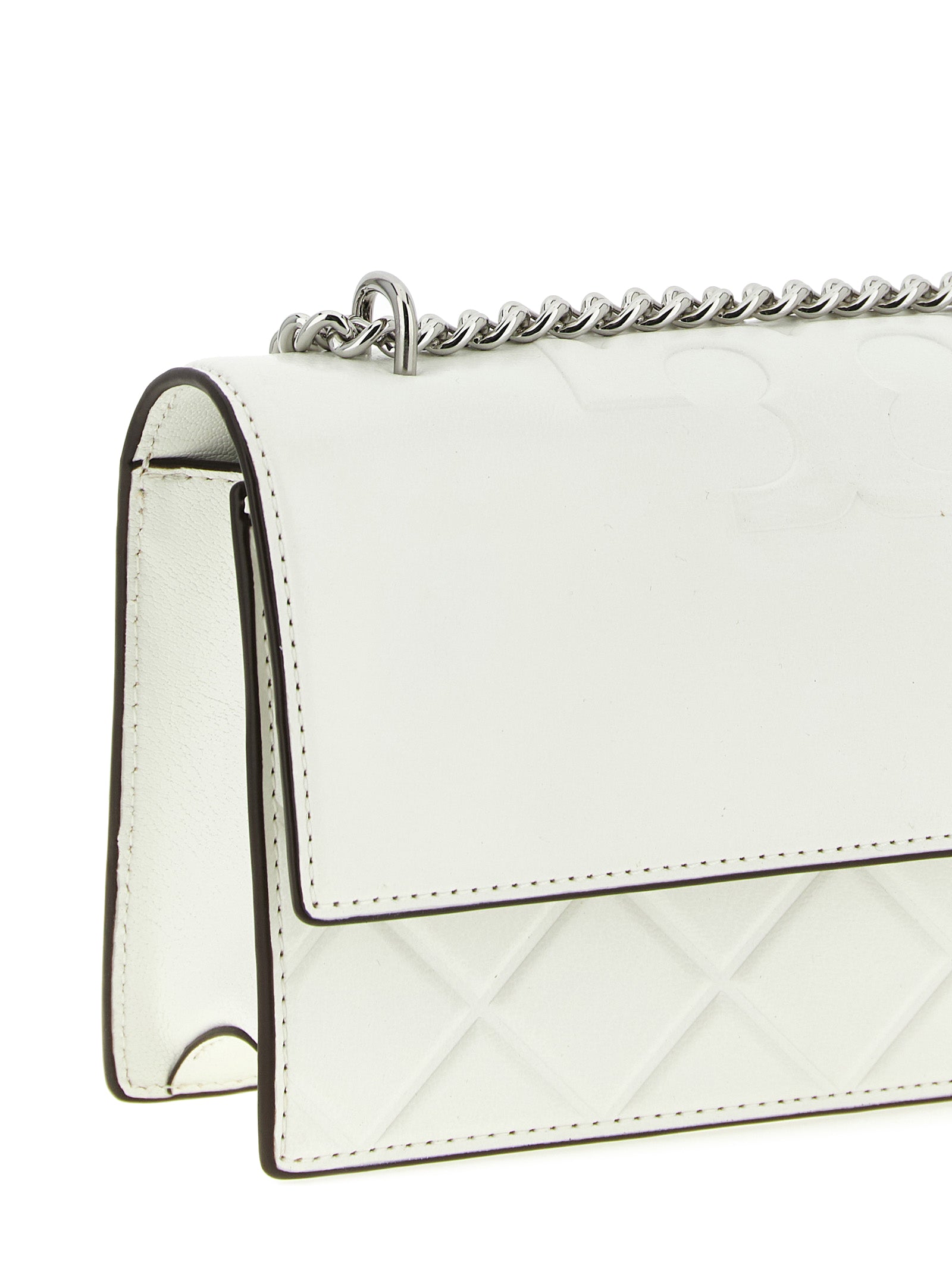 Tory Burch White Goat Leather Crossbody Bag