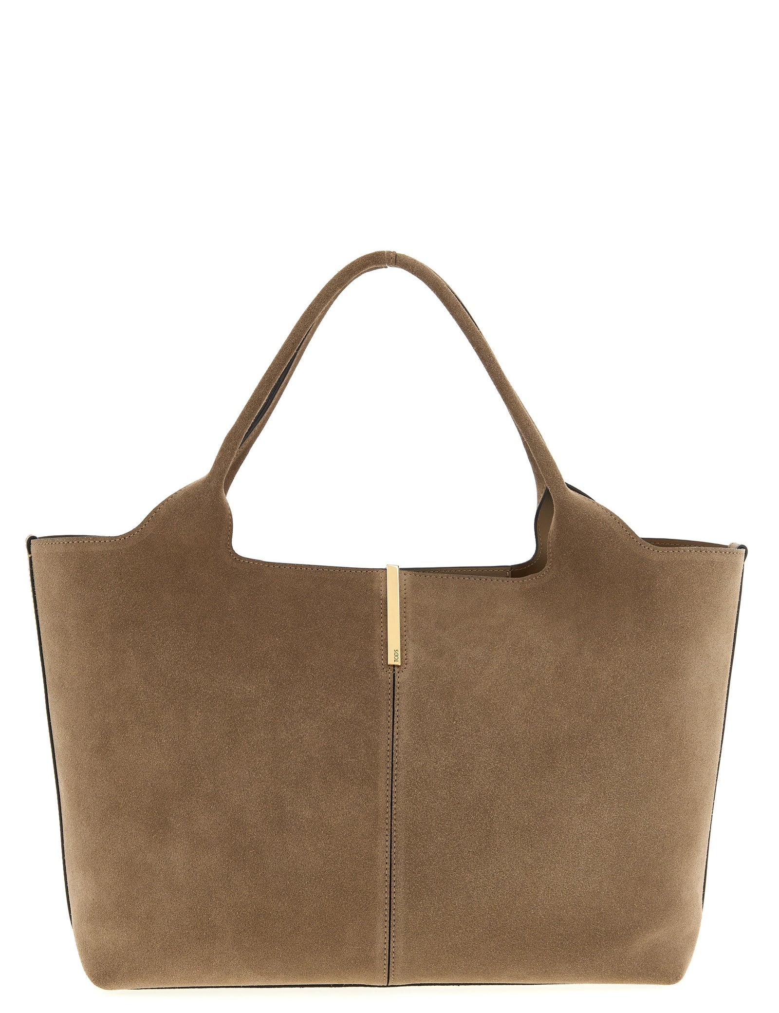 Tod's Beige Calfskin Tote Bag