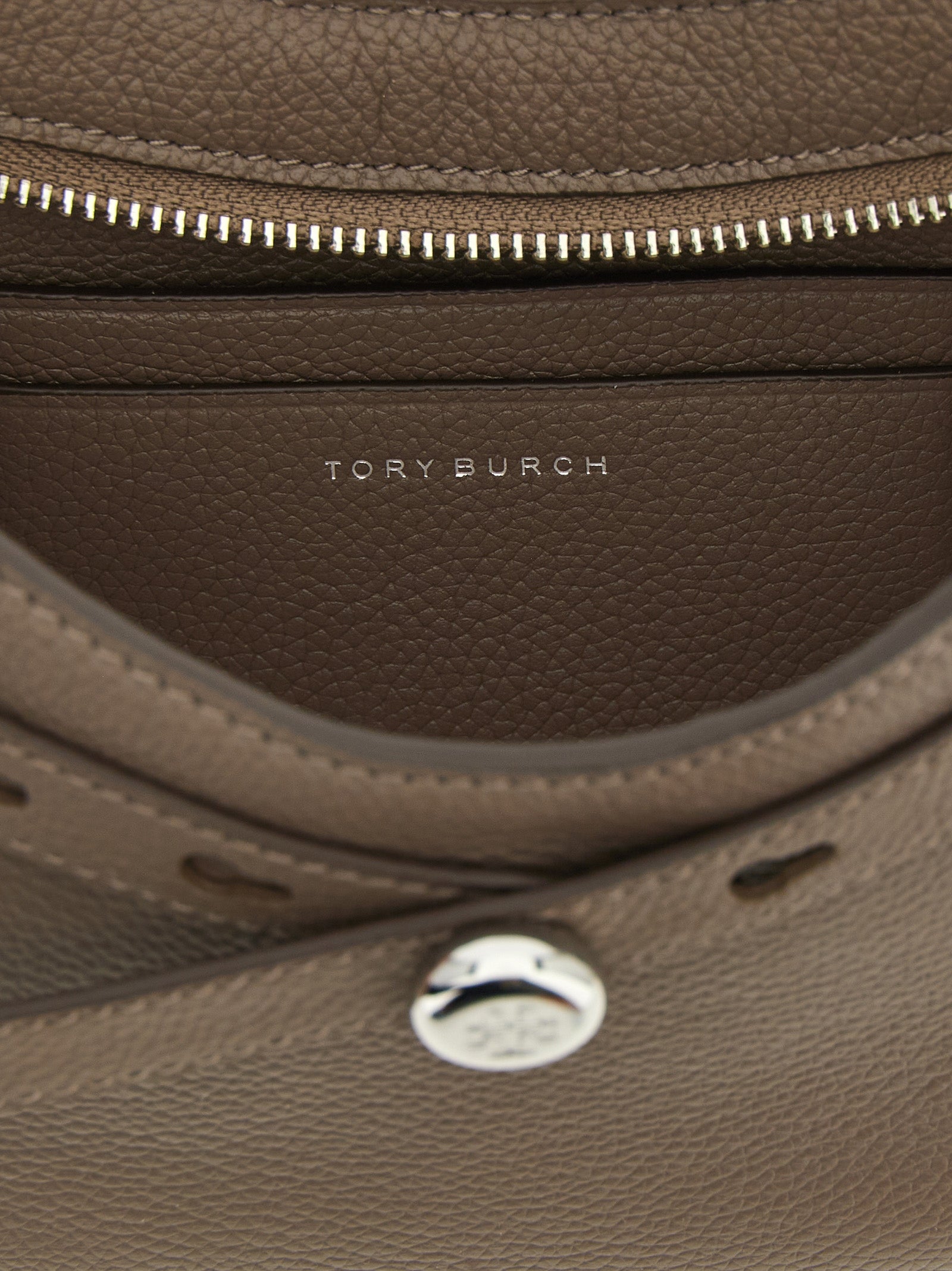 Tory Burch Brown Cow Leather Shoulder Bag