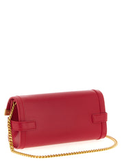 Balmain Fuchsia Calfskin Clutch Bag