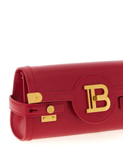 Balmain Fuchsia Calfskin Clutch Bag