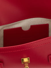 Balmain Fuchsia Calfskin Clutch Bag