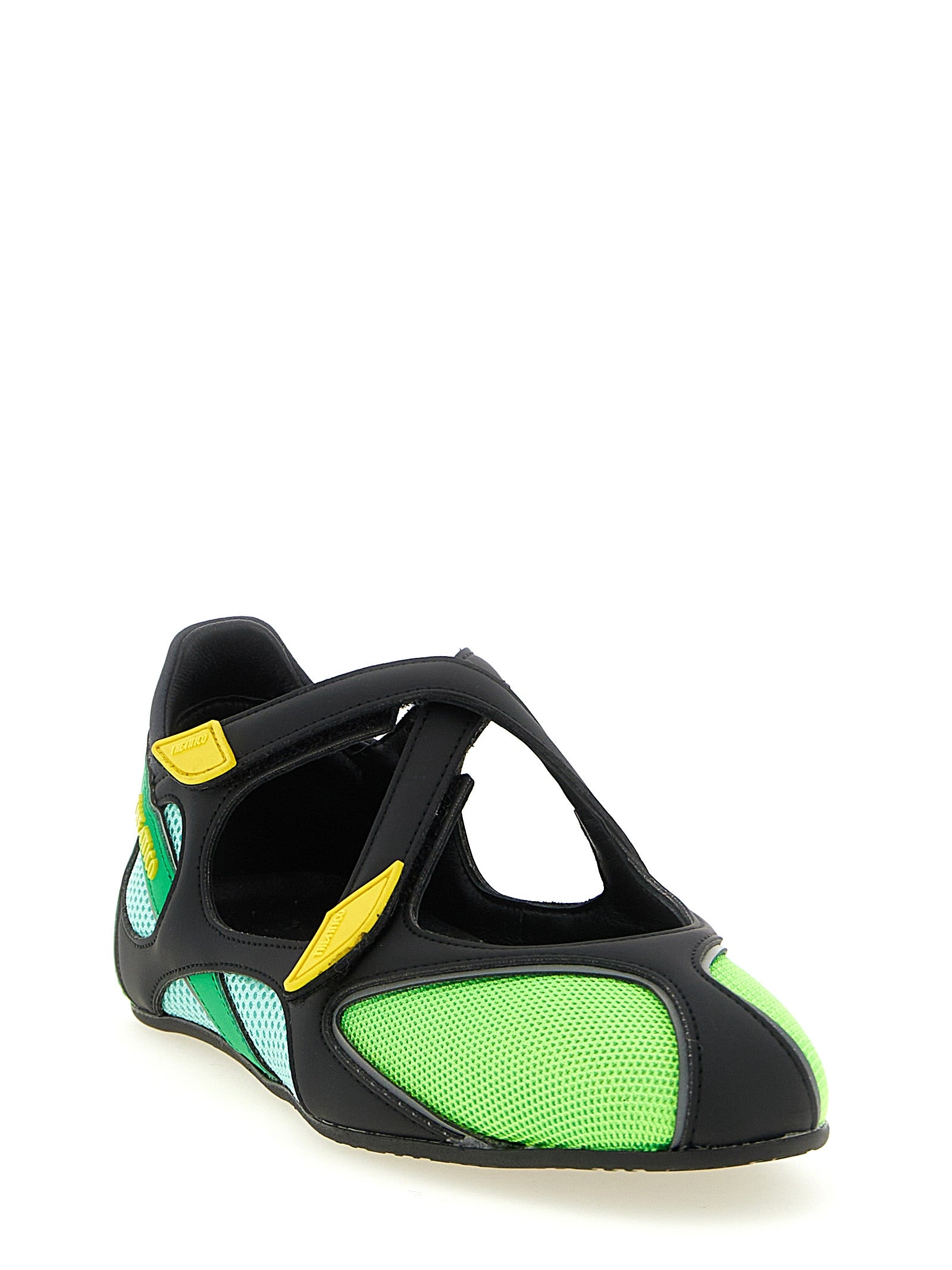 The Attico Green Polyethylene Ballet Flats