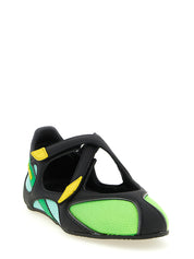 The Attico Green Polyethylene Ballet Flats