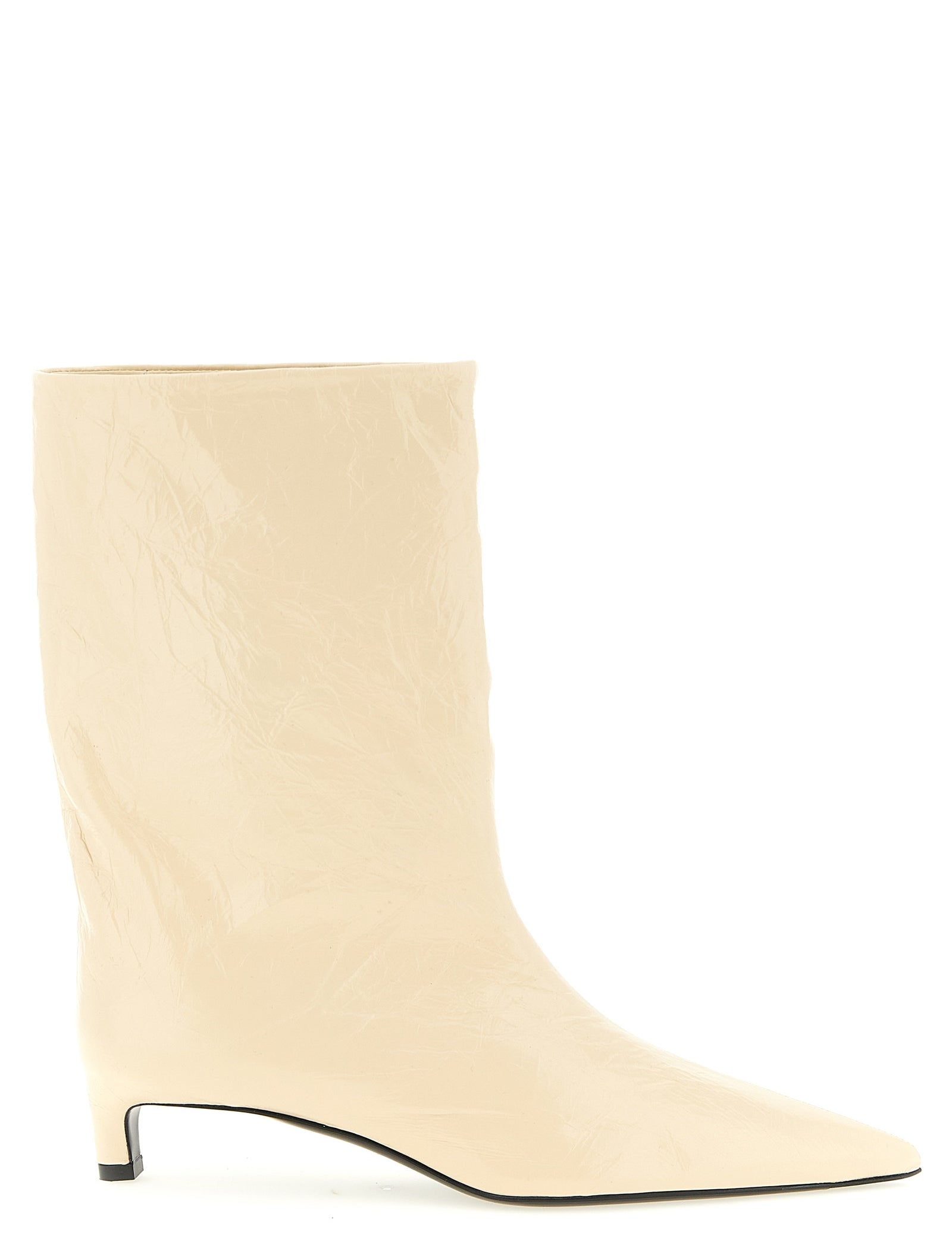 Jil Sander Beige Calfskin Ankle Boots