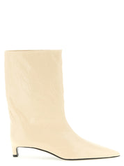 Jil Sander Beige Calfskin Ankle Boots