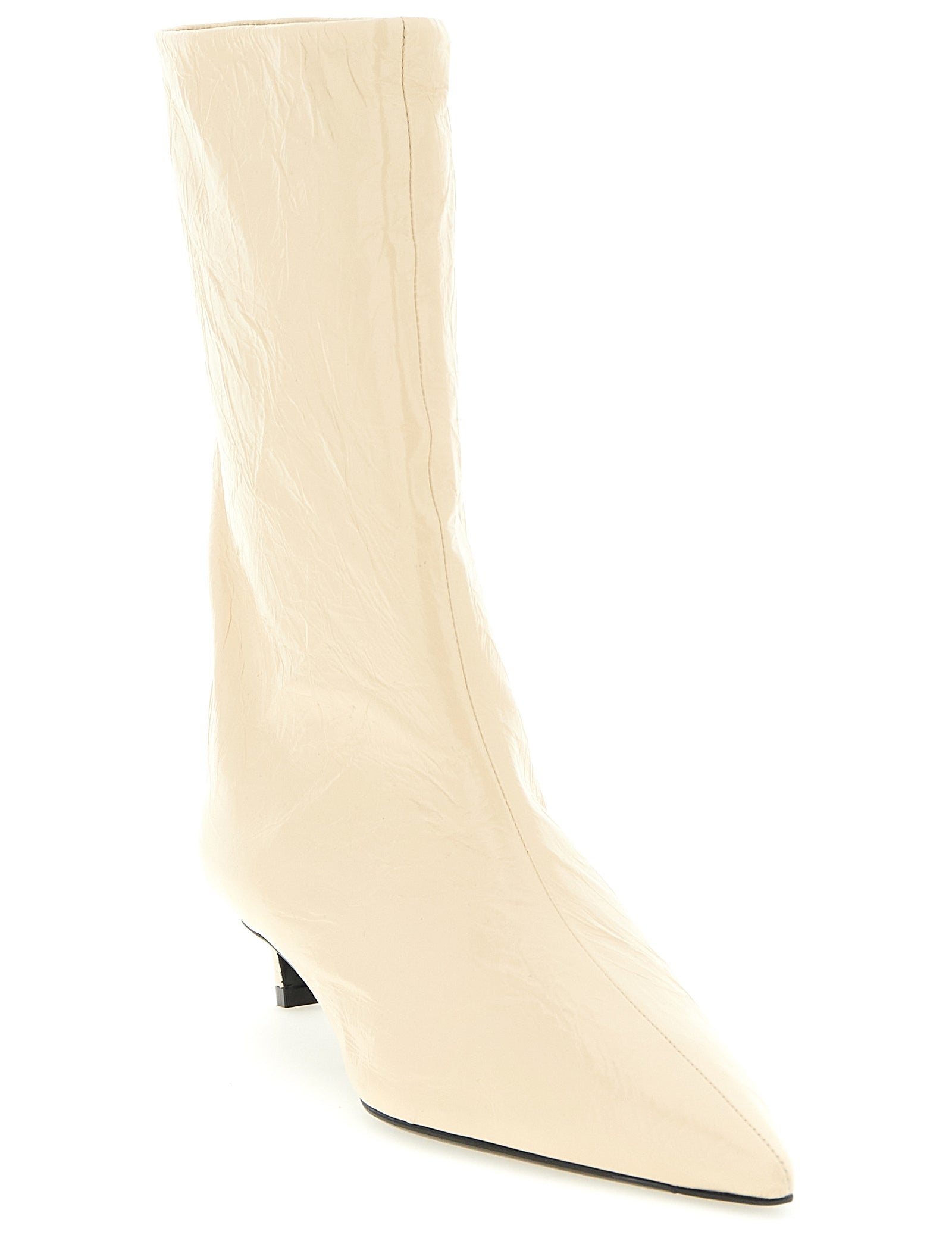 Jil Sander Beige Calfskin Ankle Boots
