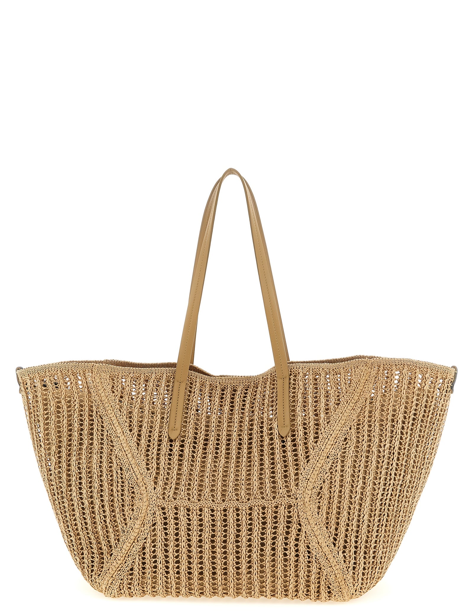Brunello Cucinelli Beige Polyamide Shoulder Bag