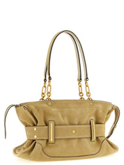 Balmain Beige Calfskin Shoulder Bag
