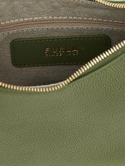 Furla Green Calfskin Shoulder Bag