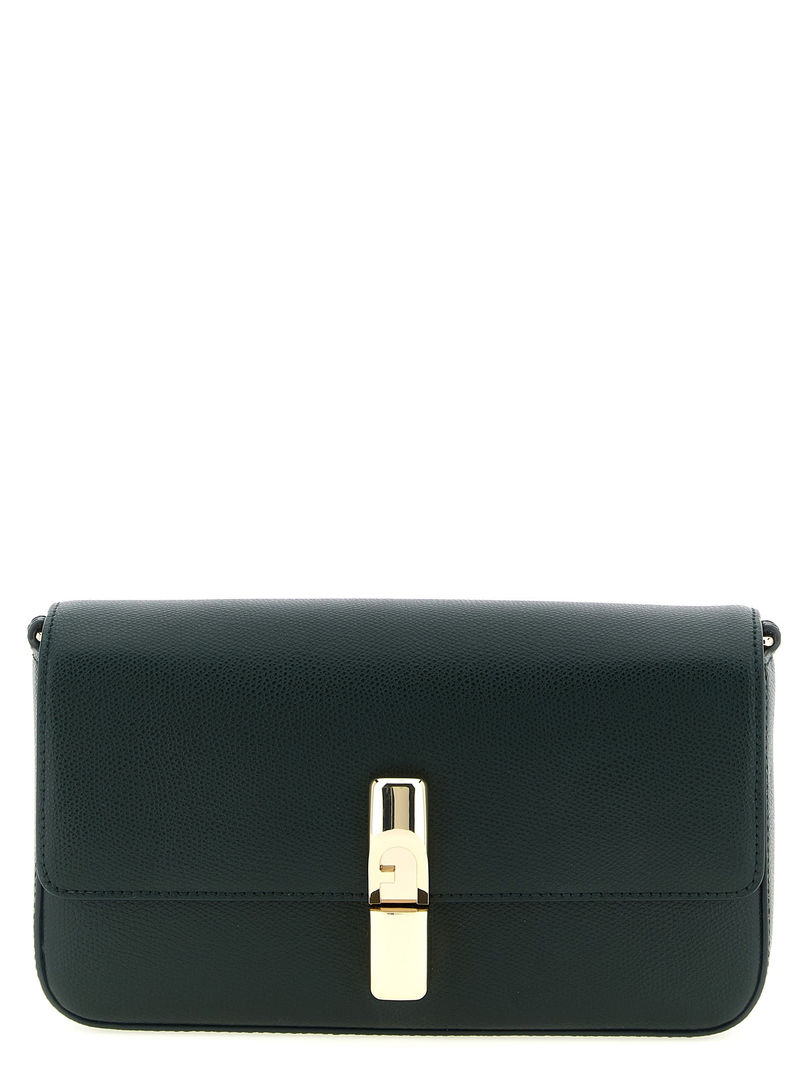 Furla Green Calfskin Crossbody Bag