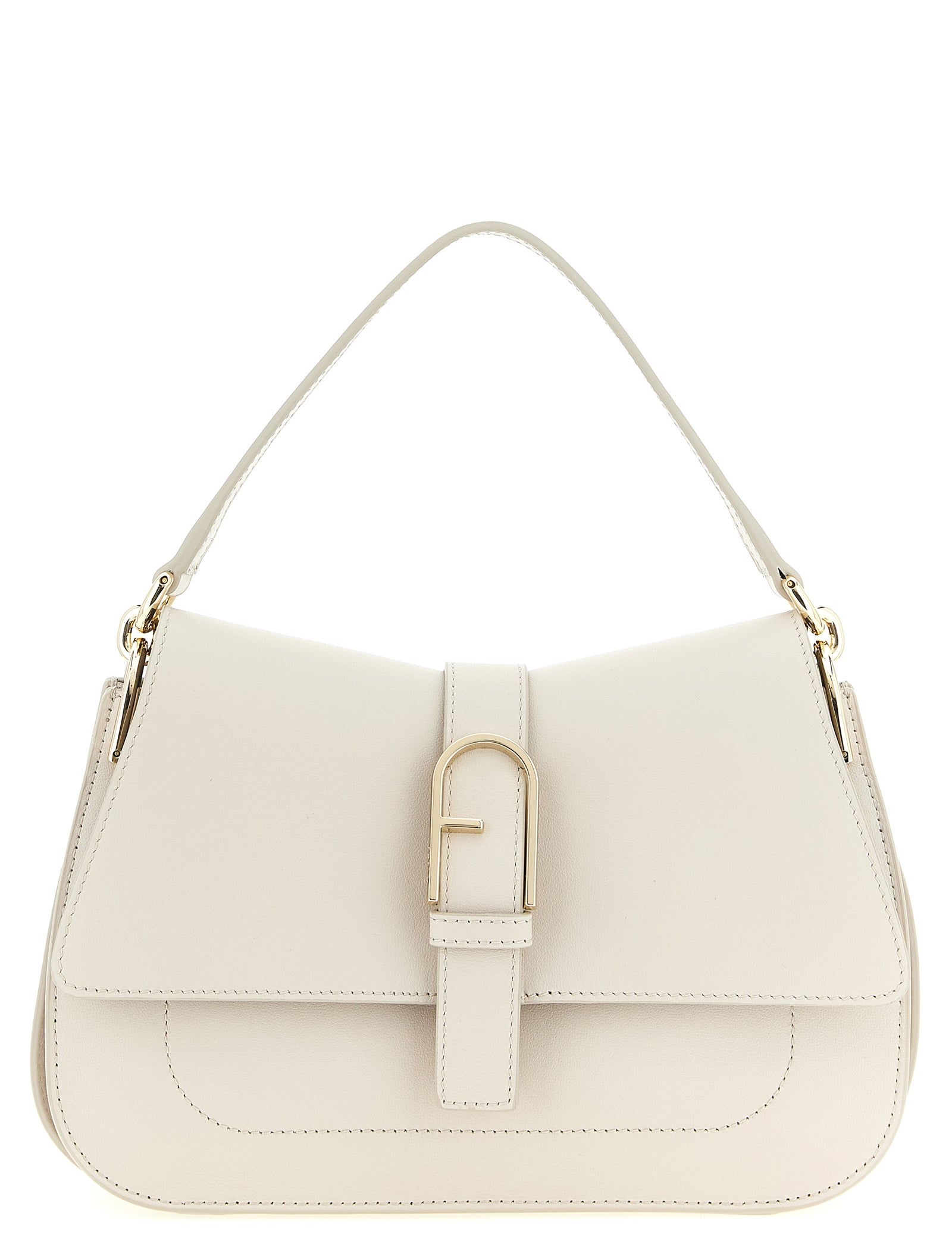 Furla Beige Calfskin Shoulder Bag